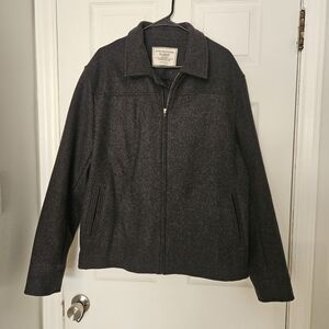 Dark Gray Zip-Up Jacket